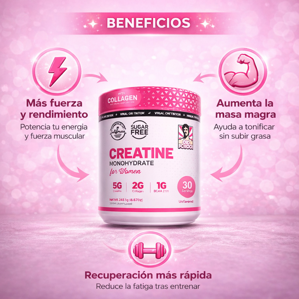 Creatine Monohydrate: Más energía, fuerza y rendimiento